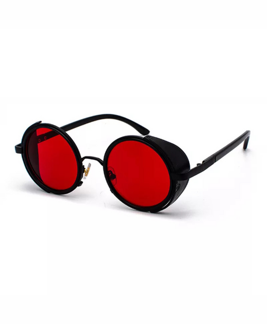 Lunettes de soleil rondes teintées rétro