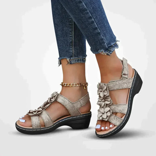 Variant image for Sandales Femme Élégantes à Plateau Floral Confortables pour Été-46
