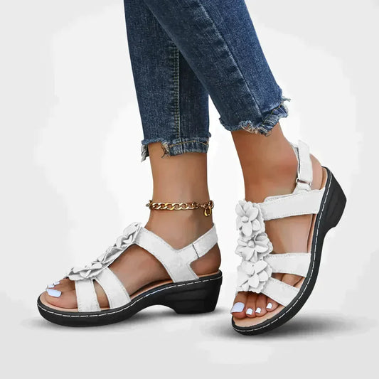 Variant image for Sandales Femme Élégantes à Plateau Floral Confortables pour Été-28