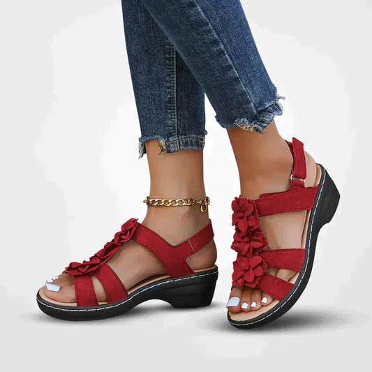 Variant image for Sandales Femme Élégantes à Plateau Floral Confortables pour Été-11