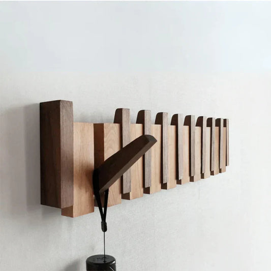 Variant image for Étagère Pour Vêtements En Bois - Design Élégant Et Rangement Optimal-5