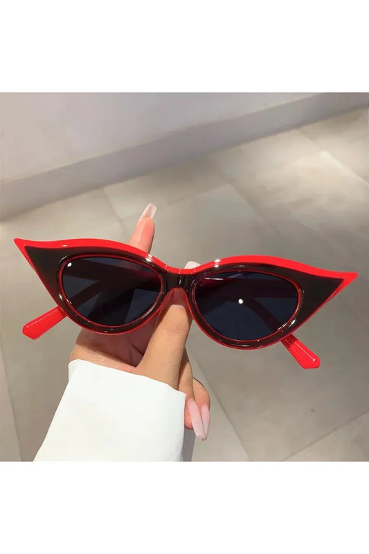 Lunettes de soleil rétro œil de chat tendance