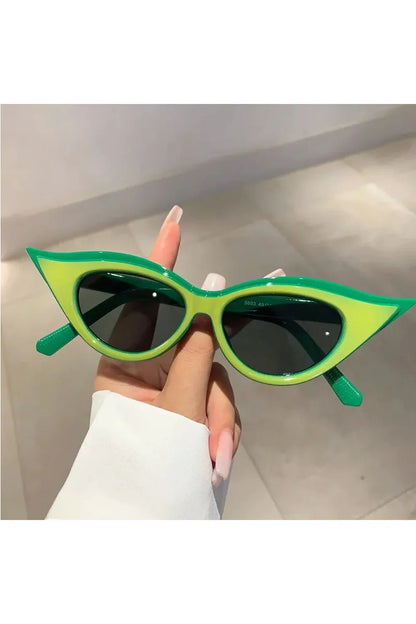 Lunettes de soleil rétro œil de chat tendance