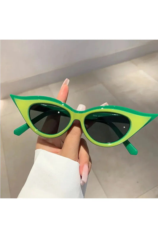 Lunettes de soleil rétro œil de chat tendance