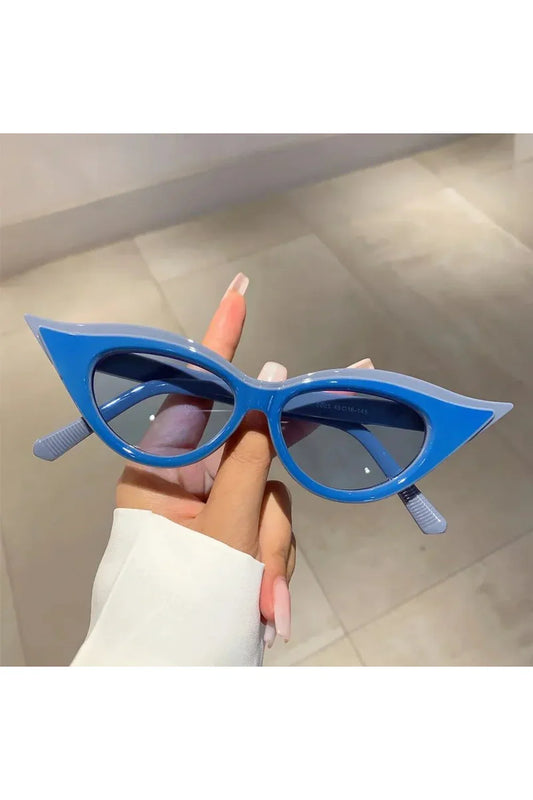 Lunettes de soleil rétro œil de chat tendance