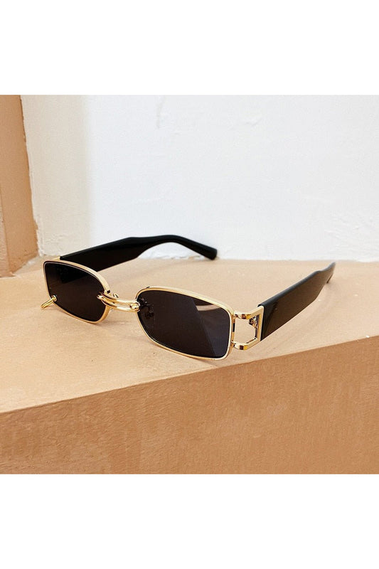 Lunettes de soleil de style rétro de luxe