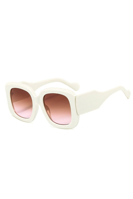 Lunettes de soleil carrées surdimensionnées rétro