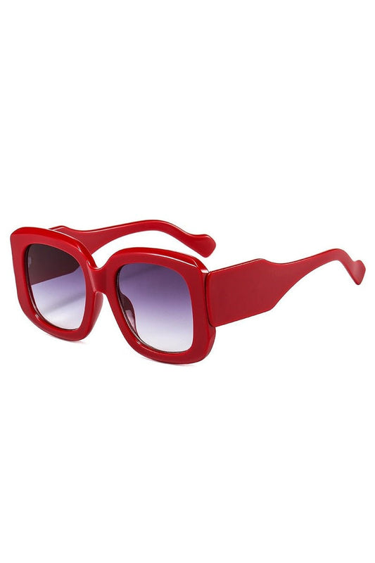 Lunettes de soleil carrées surdimensionnées rétro