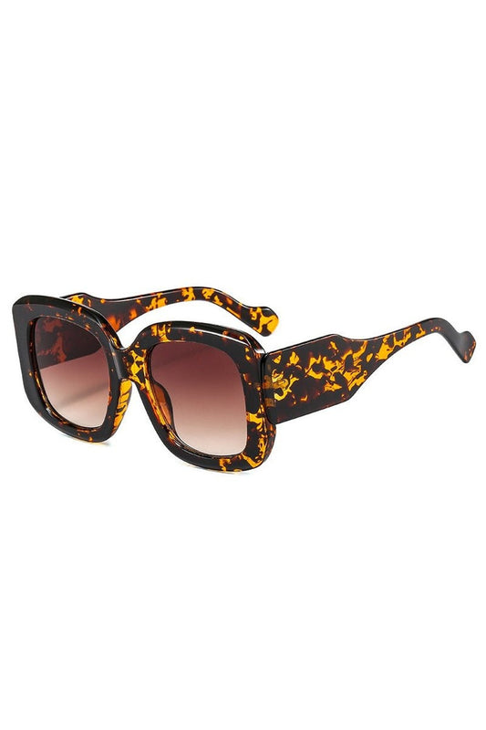 Lunettes de soleil carrées surdimensionnées rétro