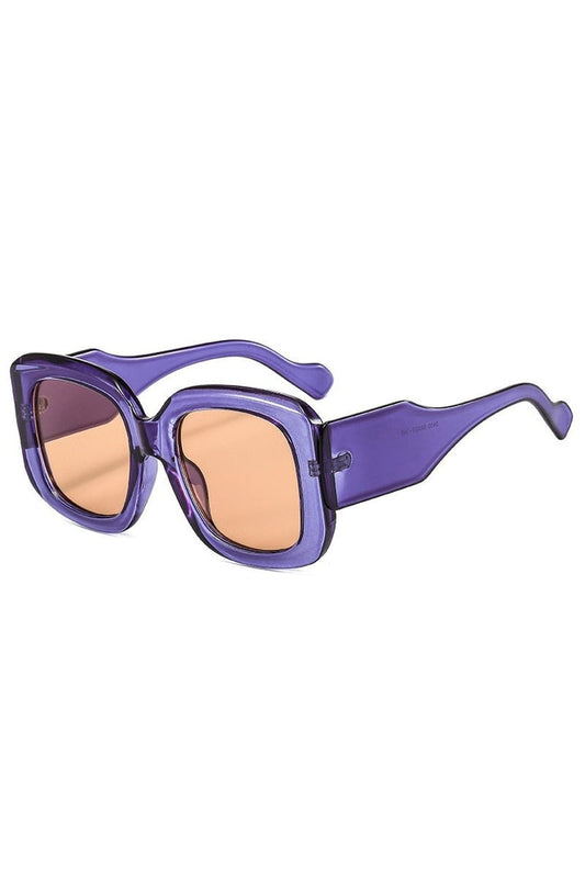 Lunettes de soleil carrées surdimensionnées rétro