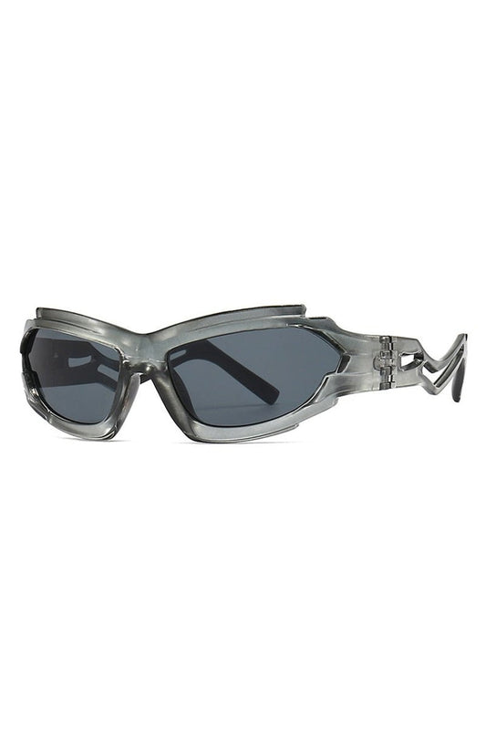 Lunettes de soleil rétro irrégulières