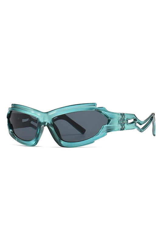 Lunettes de soleil rétro irrégulières