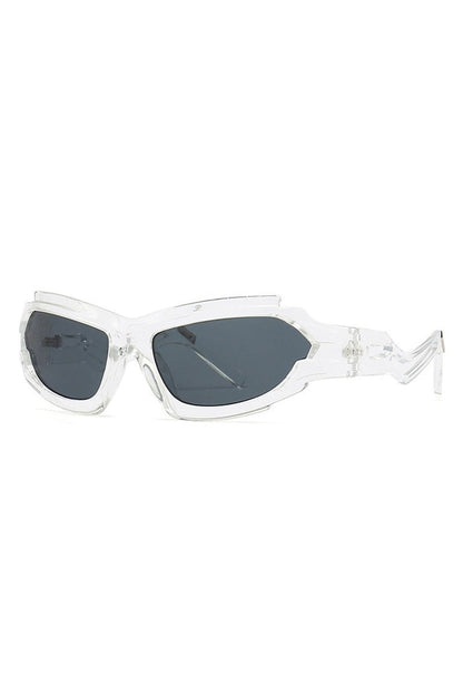 Lunettes de soleil rétro irrégulières