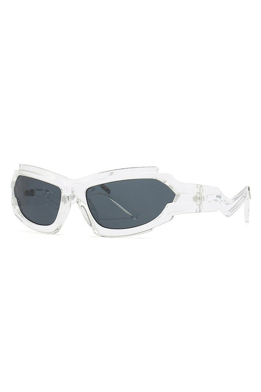 Lunettes de soleil rétro irrégulières