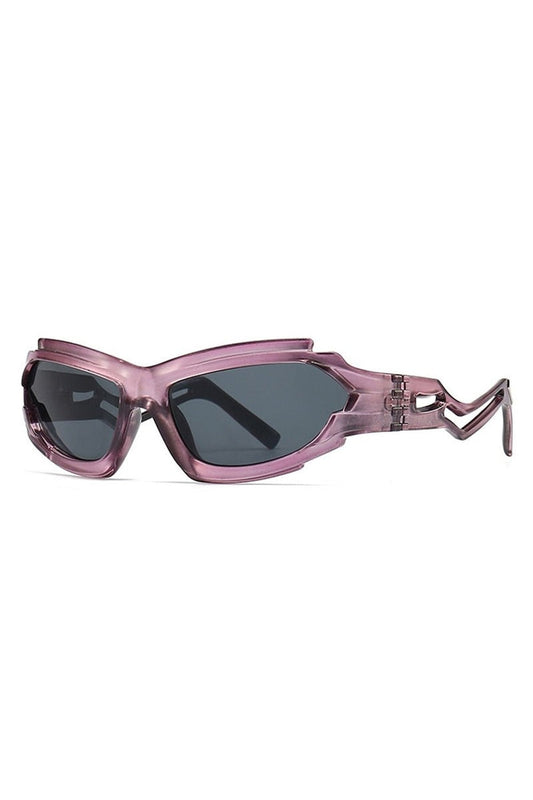 Lunettes de soleil rétro irrégulières