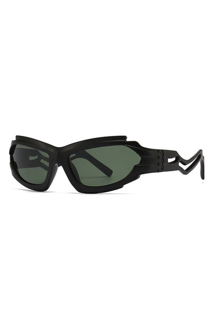 Lunettes de soleil rétro irrégulières