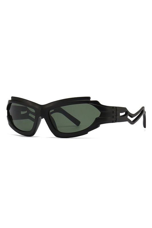 Lunettes de soleil rétro irrégulières