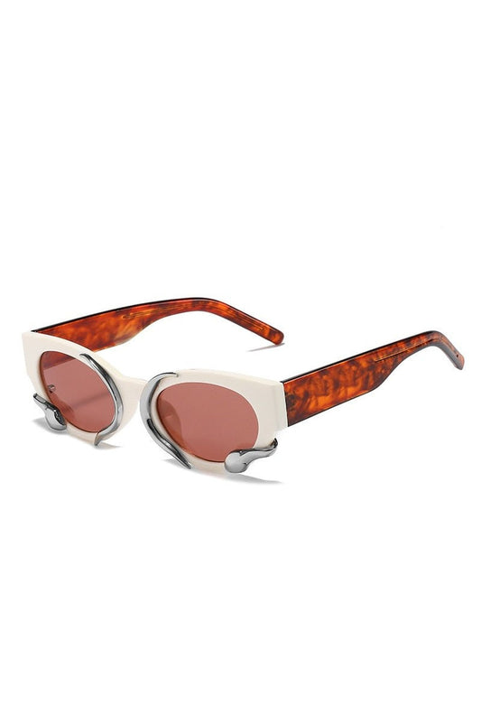 Lunettes de soleil rétro punk serpent