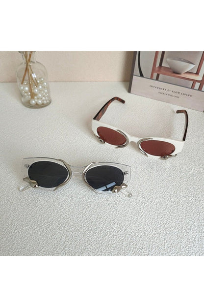 Lunettes de soleil rétro punk serpent
