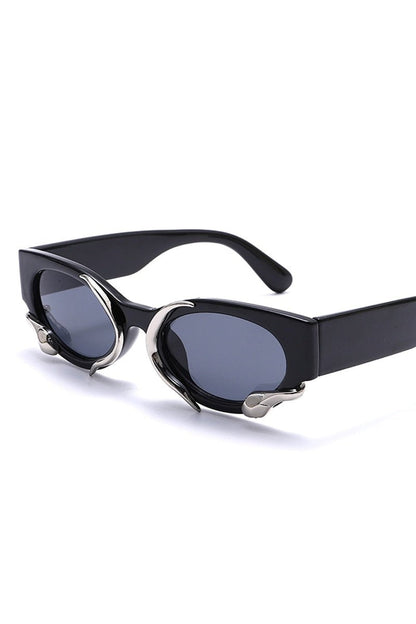 Lunettes de soleil rétro punk serpent