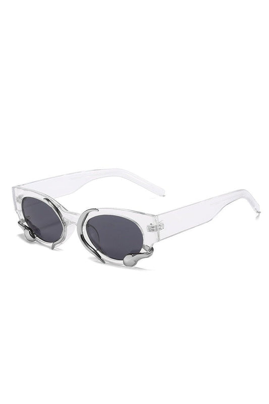 Lunettes de soleil rétro punk serpent