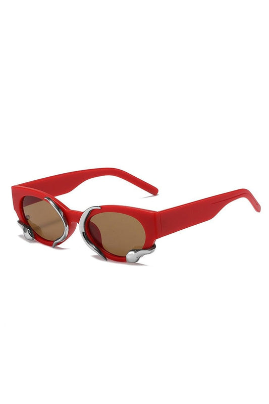 Lunettes de soleil rétro punk serpent