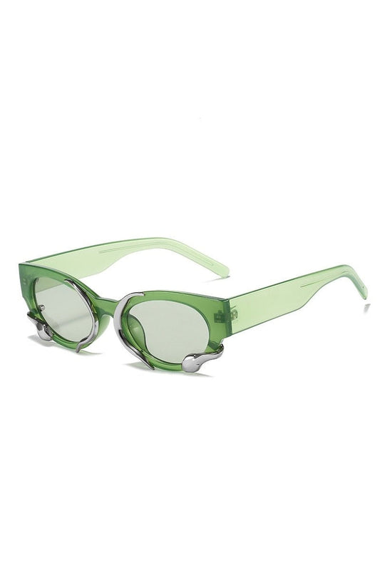 Lunettes de soleil rétro punk serpent