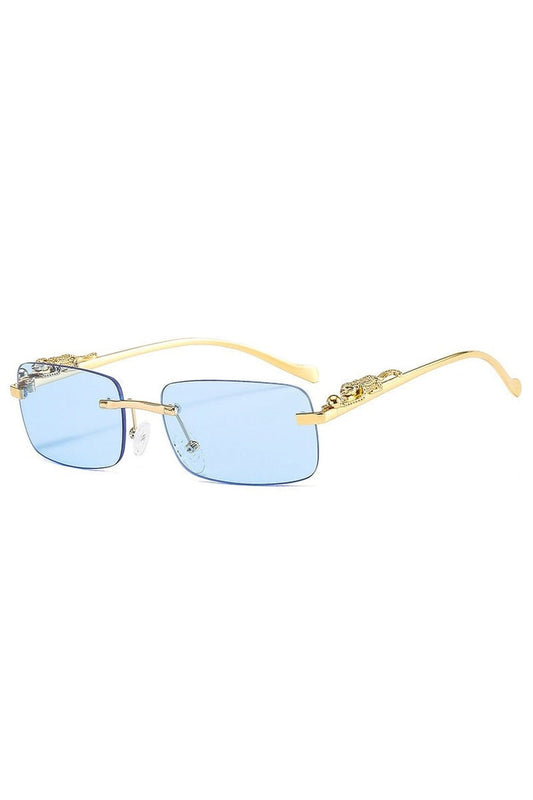 Lunettes de soleil rétro sans monture