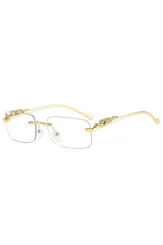 Lunettes de soleil rétro sans monture