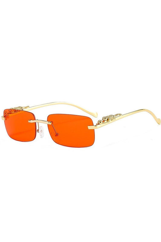 Lunettes de soleil rétro sans monture