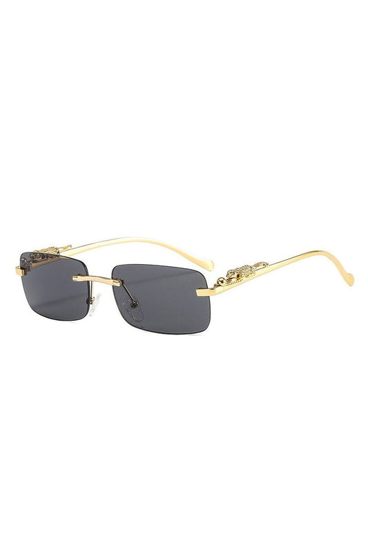 Lunettes de soleil rétro sans monture