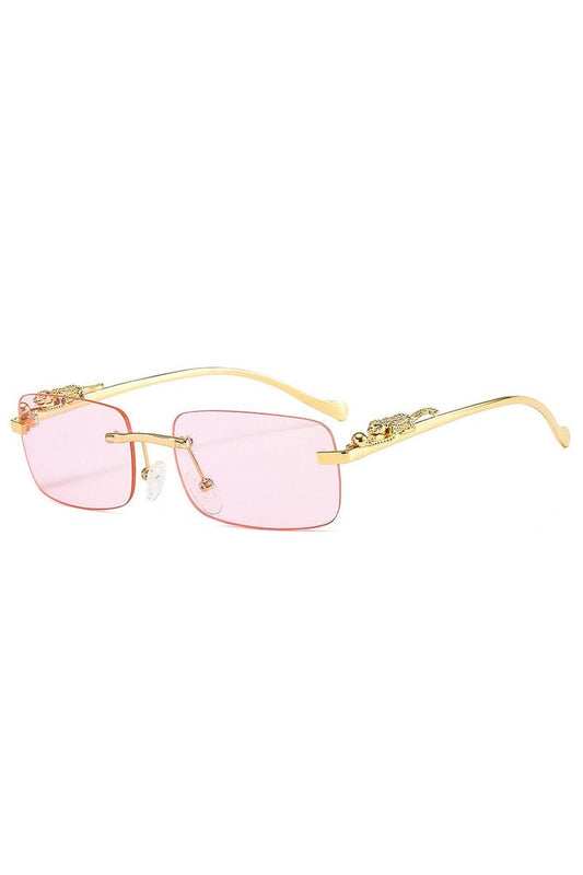 Lunettes de soleil rétro sans monture