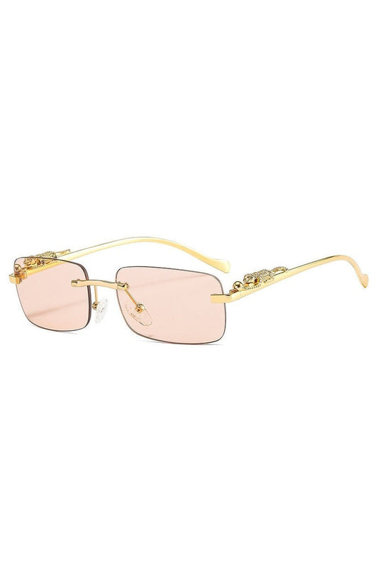 Lunettes de soleil rétro sans monture