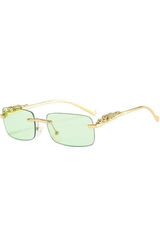 Lunettes de soleil rétro sans monture