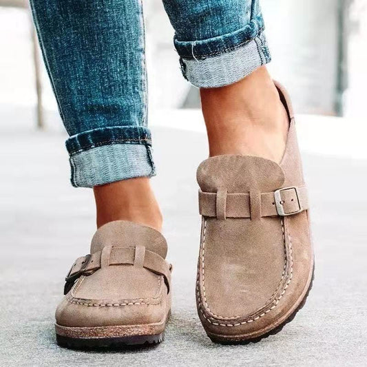 Variant image for Sandales Femme Rétro Confortables en Cuir, Idéales pour Printemps et Été-19