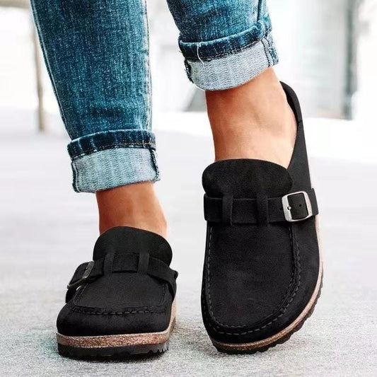 Variant image for Sandales Femme Rétro Confortables en Cuir, Idéales pour Printemps et Été-1