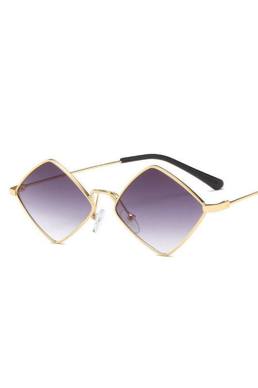 Petites lunettes de soleil carrées rétro