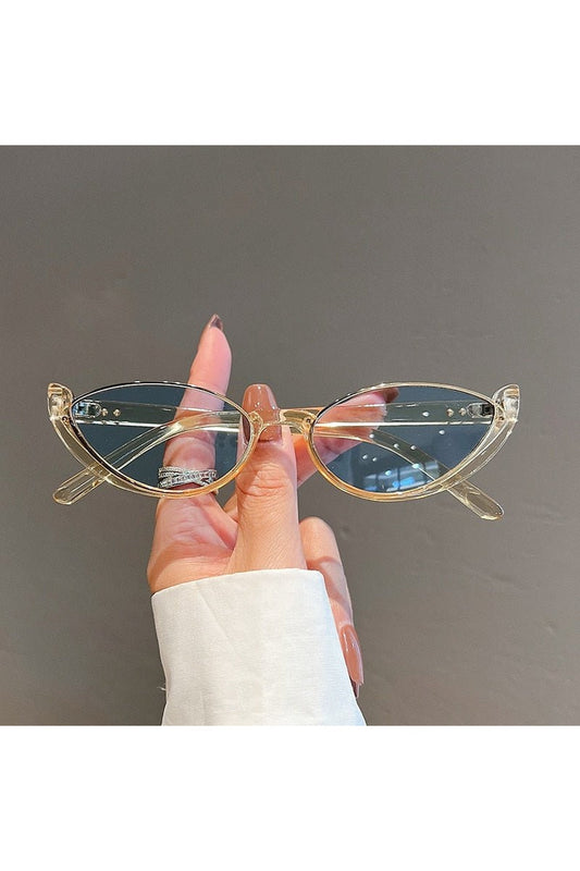 Lunettes de soleil œil de chat sans monture