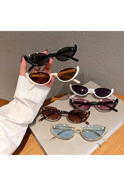 Lunettes de soleil œil de chat sans monture