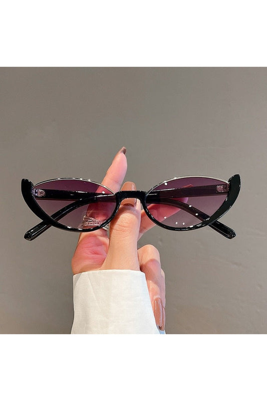 Lunettes de soleil œil de chat sans monture