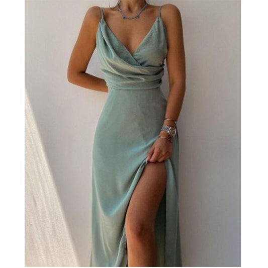 Robe de Bal Élégante à Décolleté en V pour Femmes