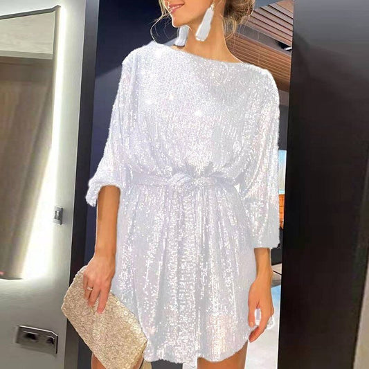 Robe de Fête Mini Élegante pour Femmes