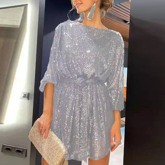 Robe de Fête Mini Élegante pour Femmes