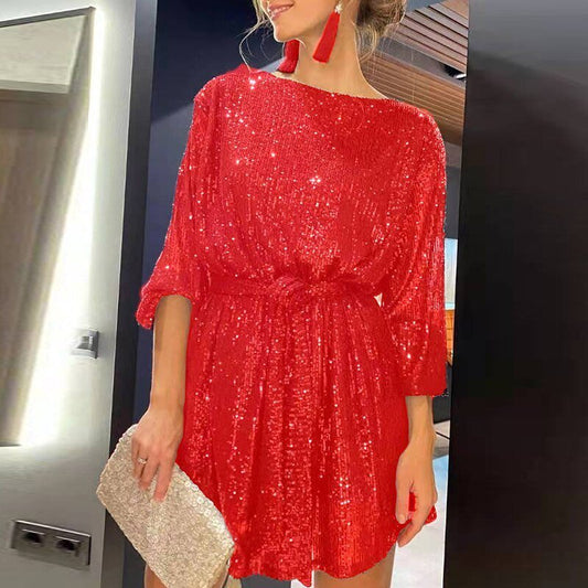 Robe de Fête Mini Élegante pour Femmes