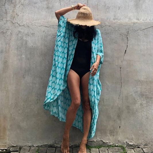 Robe de Plage Élégante avec Protection Solaire pour Femmes