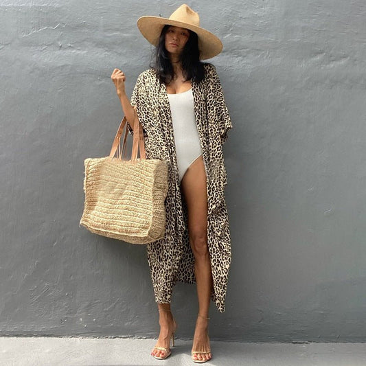 Robe de Plage Élégante avec Protection Solaire pour Femmes