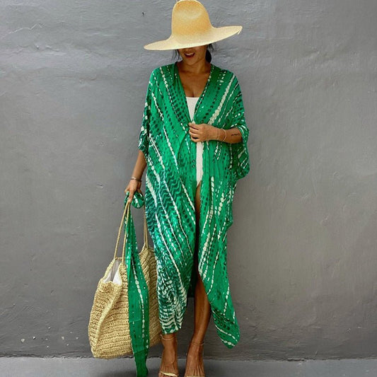 Robe de Plage Élégante avec Protection Solaire pour Femmes