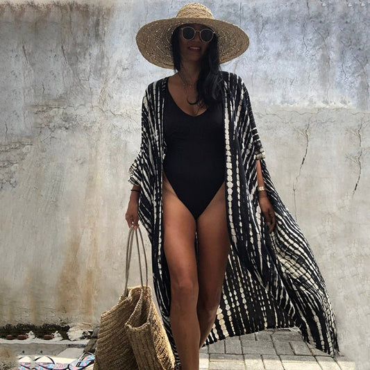 Robe de Plage Élégante avec Protection Solaire pour Femmes