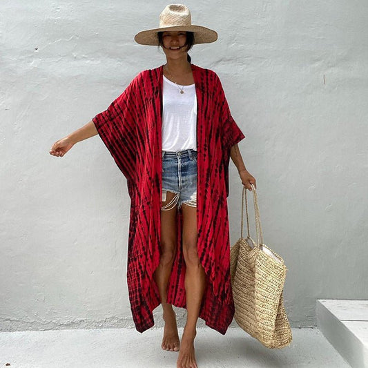 Robe de Plage Élégante avec Protection Solaire pour Femmes