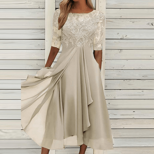 Robe de Soirée Élegante en Dentelle pour Femmes